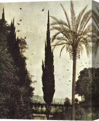 Altarpiece of Calvary Canvas Paintings - The Ghent Altarpiece Adoration of the Lamb [detail top] by Jan van Eyck